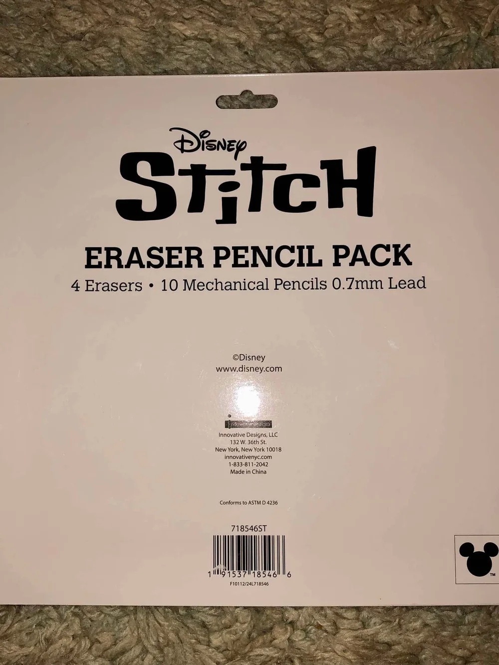 Disney Stitch Eraser Pencil Pack